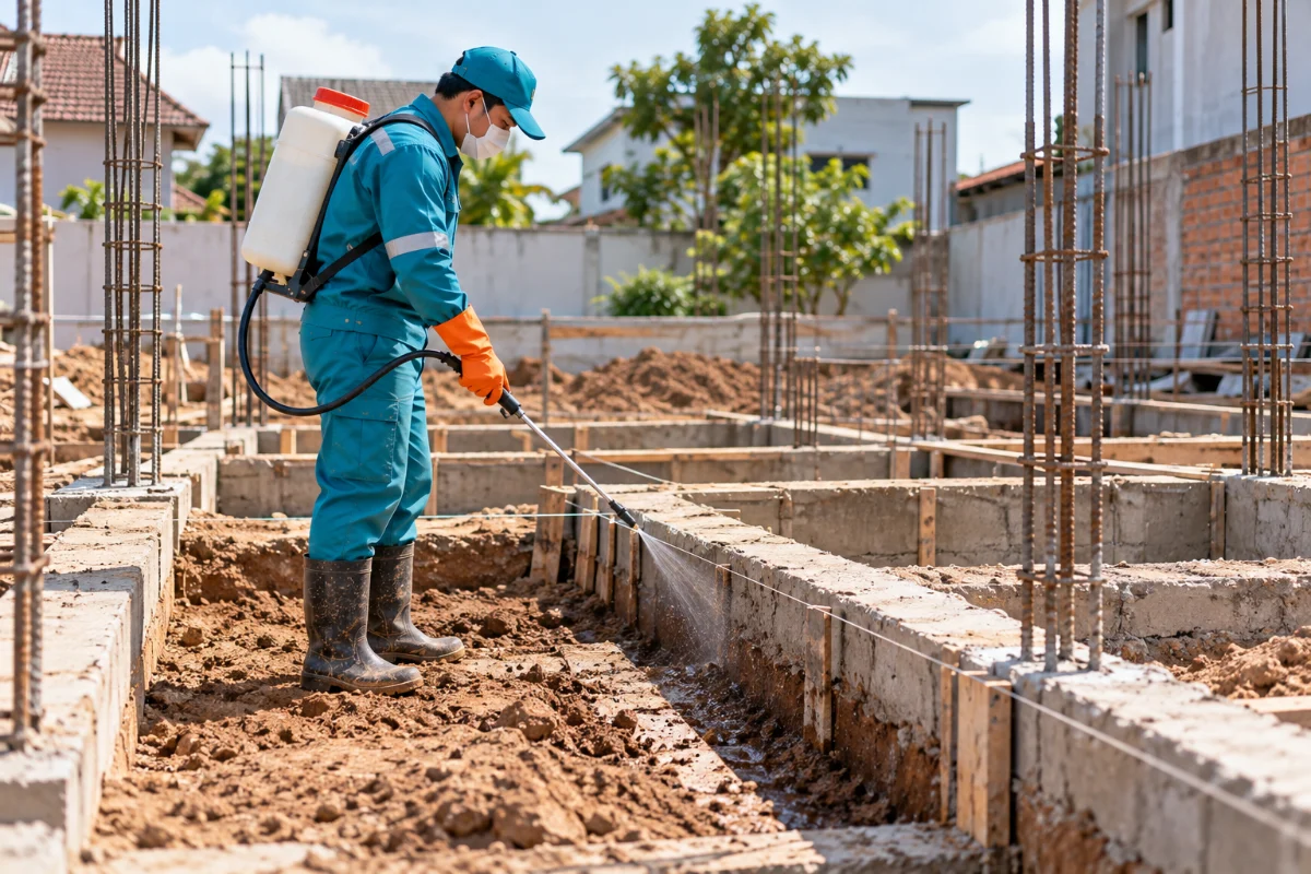 Phòng mối nhà mới xây